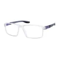 Zachary - Square Transparent grey Glasses for Men